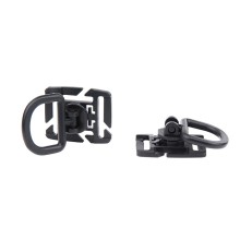 Klipy plastové MOLLE 101 INC D-Ring - černé