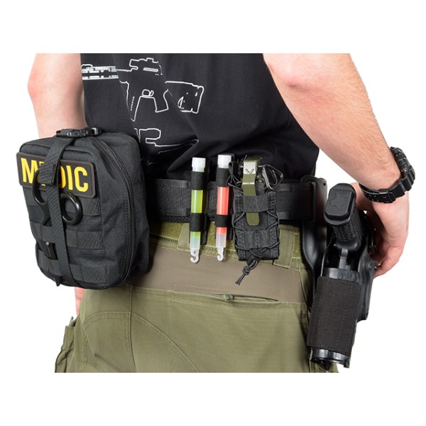Pásek 8FIELDS Rigid Combat Belt MOLLE XL 105cm - černý