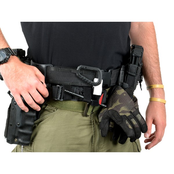 Pásek 8FIELDS Rigid Combat Belt MOLLE XL 105cm - černý