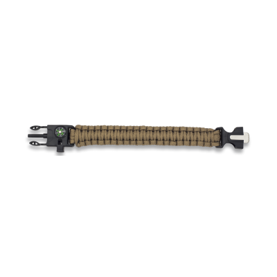 Náramek paracord survival BARBARIC MA 33878-CO - coyote