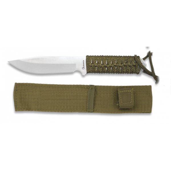 Nůž taktický s pevnou čepelí ALBAINOX MA 31780 10,5cm s omotávanourukojetí