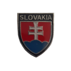 Odznak SLOVAKIA erb 2,4 x 2,2cm - stříbrný
