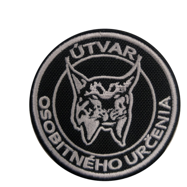 Nášivka Útvar osobitného určenia 8cm se SZ - černá