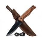 Nůž outdoorový s pevnou čepelí BEAVERCRAFT BSH3 Nightfall Bushcraft 120mm - orechové dřevo
