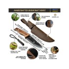 Nůž outdoorový s pevnou čepelí BEAVERCRAFT BSH3 Nightfall Bushcraft 120mm - orechové dřevo