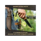 Nůž outdoorový s pevnou čepelí BEAVERCRAFT BSH3 Nightfall Bushcraft 120mm - orechové dřevo