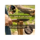 Nůž outdoorový s pevnou čepelí BEAVERCRAFT BSH3 Nightfall Bushcraft 120mm - orechové dřevo