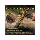 Nůž outdoorový s pevnou čepelí BEAVERCRAFT BSH3 Nightfall Bushcraft 120mm - orechové dřevo