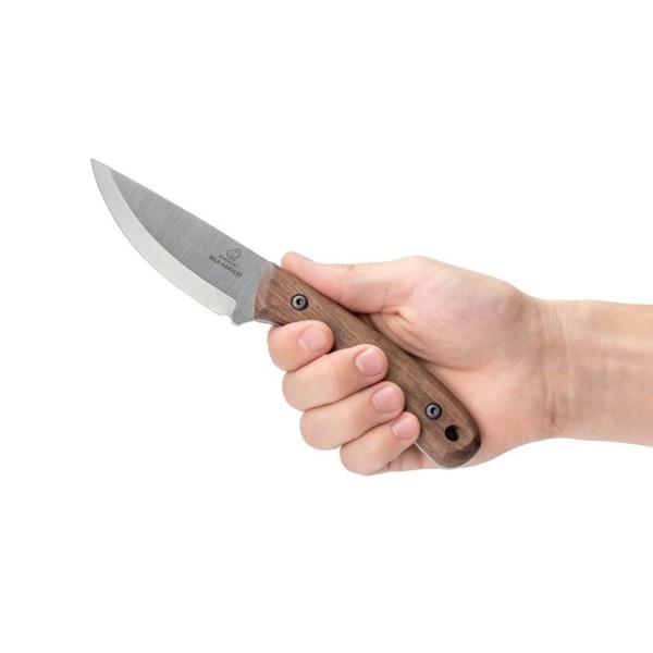 Nůž outdoorový s pevnou čepelí BEAVERCRAFT BSH7 Bushcraft 90mm - orechové dřevo