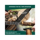 Nůž outdoorový s pevnou čepelí BEAVERCRAFT BSH4 Dusk Bushcraft 125mm s křesadlem - orechové dřevo