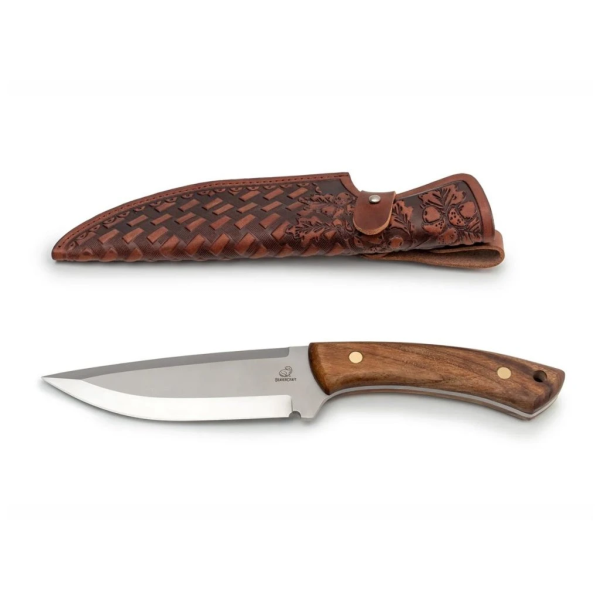 Nůž lovecký s pevnou čepelí BEAVERCRAFT HGK1 ART Hunting 140mm - orechové dřevo