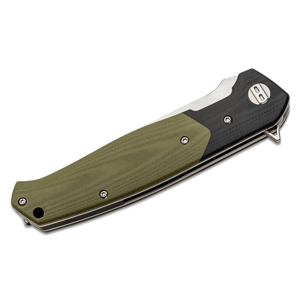 Nůž zavírací taktický BESTECH Swordfish D2 satin - black and green