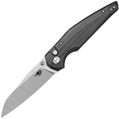 Nůž zavírací taktický BESTECH Snakebird 14C28N G10 Buttonlock- černý