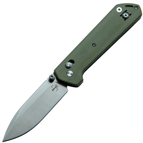 Nůž zavírací taktický BOKER Plus Kihon Satin 14C28N Limited Edition - Green Micarta