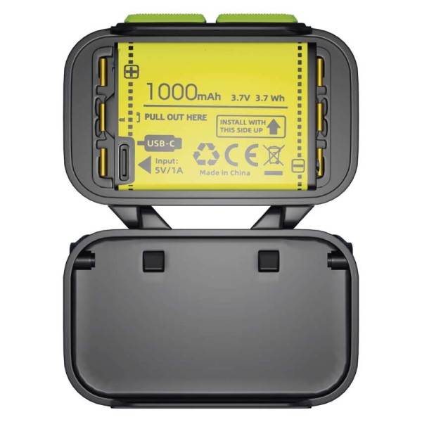 Svítilna čelová EMOS LED P3546 550lm Li-Pol 100mAh nabíjecí - černá