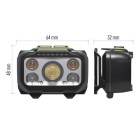 Svítilna čelová EMOS LED P3546 550lm Li-Pol 100mAh nabíjecí - černá
