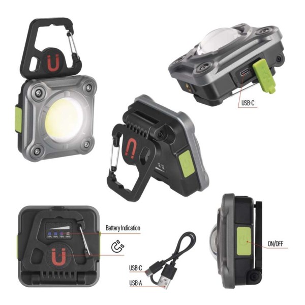 Svítilna pracovní EMOS COB LED P4543 1200lm 2000mAh