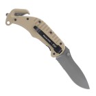 Nůž zavírací záchranářský ESP RKK-01 s kombinovaným ostřím - khaki