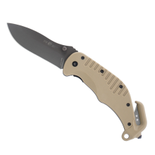 Nůž zavírací záchranářský ESP RKK-01 s rovným ostřím - khaki