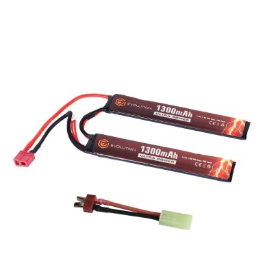 Akumulátor EVOLUTION Li-Po 1300mAh 7,4V 20/40C T-Dean