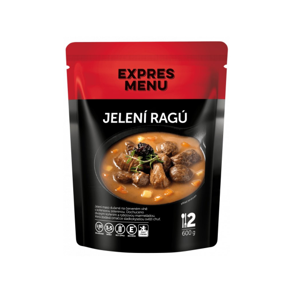 Jídlo EXPRES MENU Jelení Ragú 2 porce 600g