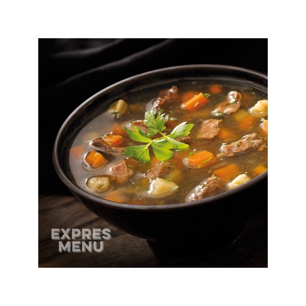 Jídlo EXPRES MENU Hovězí vývar s masem a zeleninou 600g