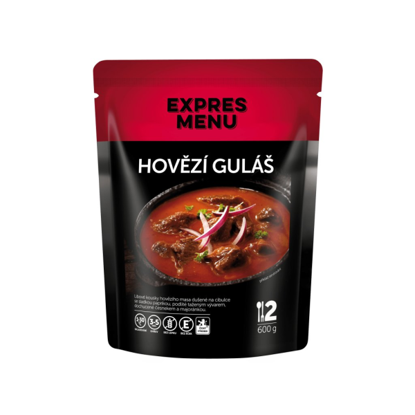 Jídlo EXPRES MENU Hovězí Guláš 2 porce 600g