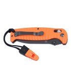 Nůž zavírací outdoorový GANZO G7413P-OR-WS s píšťalkou - oranžový