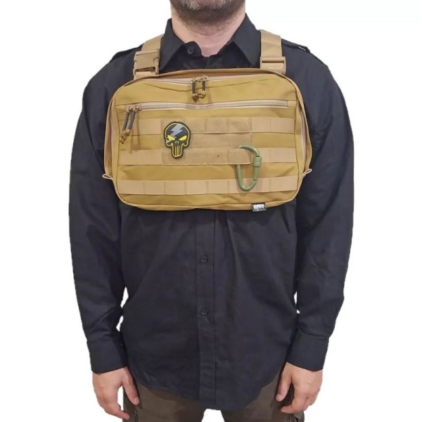 Nosič hrudní GURKHA TACTICAL Molle - coyote
