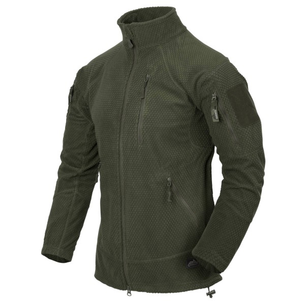 Mikina HELIKON-TEX Alpha Tactical grid fleece - olivově zelená