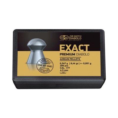 Ďábelky JSB Exact Premium 0,547g, kal. 4,5mm, 200ks - ploché