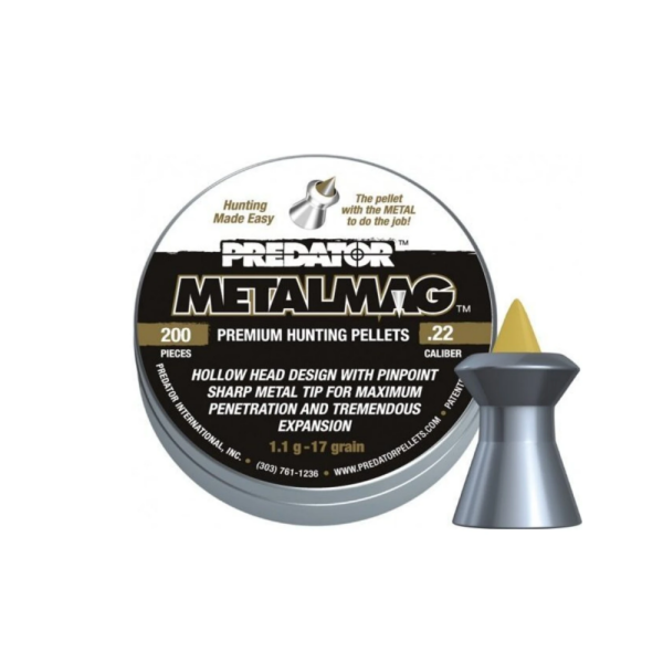 Ďábelky JSB Predator MetalMag, 1,100g, kal. 5,5mm, 200ks - špičaté