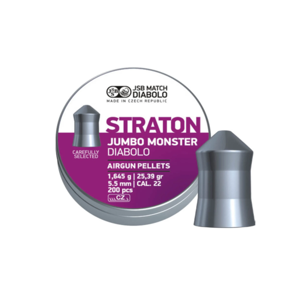 Ďábelky JSB Straton Jumbo Monster 1,645g, kal. 5,51mm, 200ks - špičaté