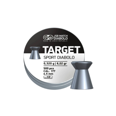 Ďábelky JSB Target Sport 0,520g, kal. 4,5mm, 500ks - ploché