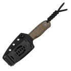 Nůž outdoorový s pevnou čepelí KIZER Drop Bear Azo 14C28N 1094A1 - Burlap micarta