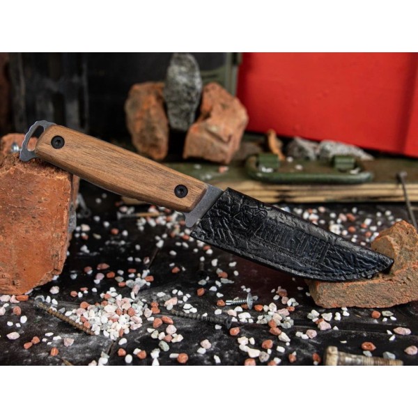 Nůž outdoorový s pevnou čepelí KIZLYAR SUPREME RedSteel General X1 - kaukazský ořech