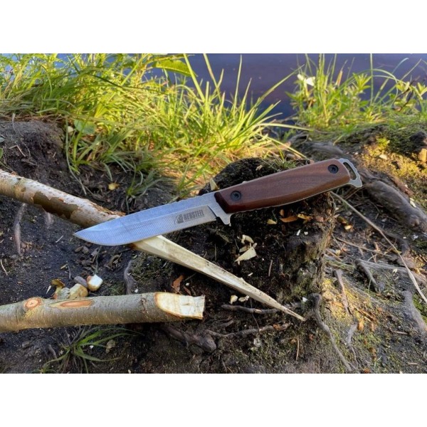 Nůž outdoorový s pevnou čepelí KIZLYAR SUPREME RedSteel General X1 - kaukazský ořech