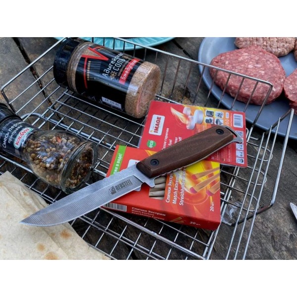 Nůž outdoorový s pevnou čepelí KIZLYAR SUPREME RedSteel General X1 - kaukazský ořech