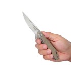 Nůž zavírací taktický KUBEY KU312H Mizo AUS10 G10 - tan