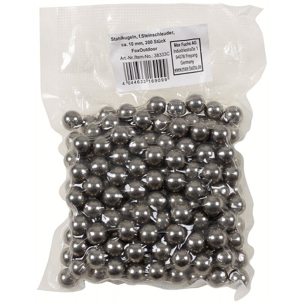 Kuličky ocelové do praku MFH 38333C Steel Ammo Balls 10mm - 200ks