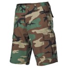 Kalhoty krátké MFH BDU short RIP/STOP 01512T - woodland