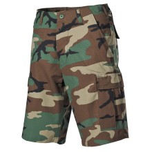 Kalhoty krátké MFH BDU short RIP/STOP 01512T - woodland