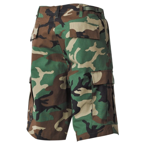 Kalhoty krátké MFH BDU short RIP/STOP 01512T - woodland