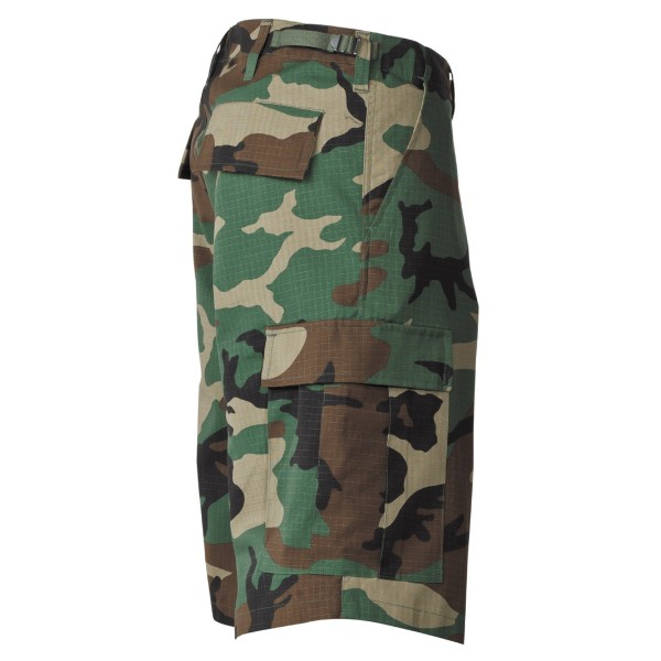Kalhoty krátké MFH BDU short RIP/STOP 01512T - woodland