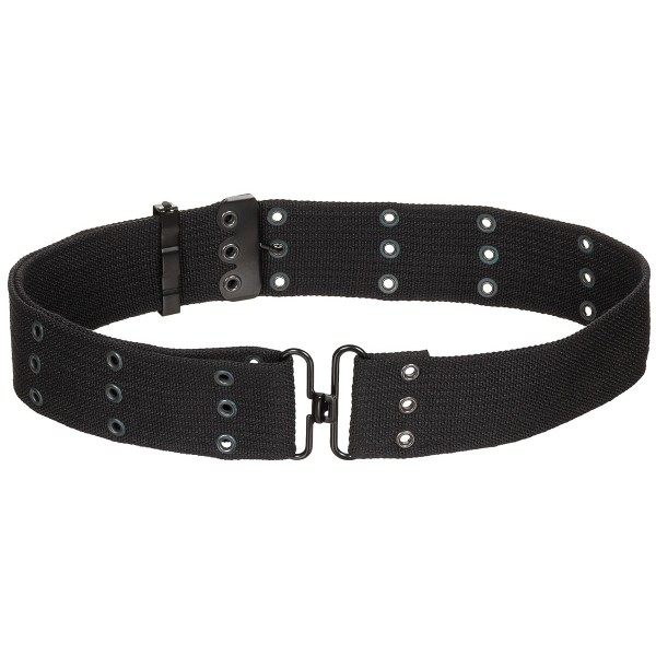 Opasek US MFH 22403A 3-dírkový - černý