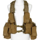 Vesta taktická s 12 taštičkami MFH 30993R - coyote tan