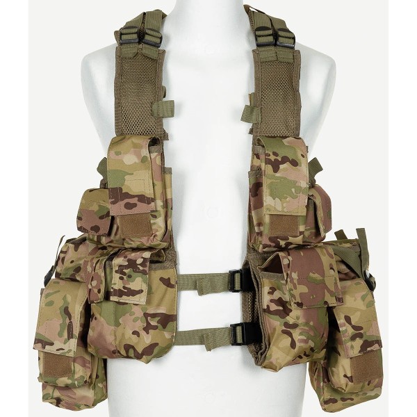 Vesta taktická s 12 taštičkami MFH 30993X - operation camo