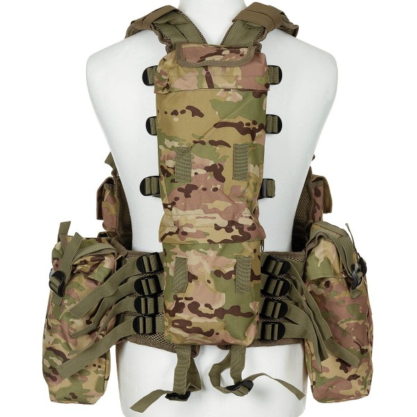 Vesta taktická s 12 taštičkami MFH 30993X - operation camo