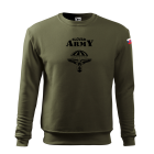Mikina APK Slovak Army BK černý potisk - olivově zelená