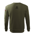 Mikina APK Slovak Army BK černý potisk - olivově zelená